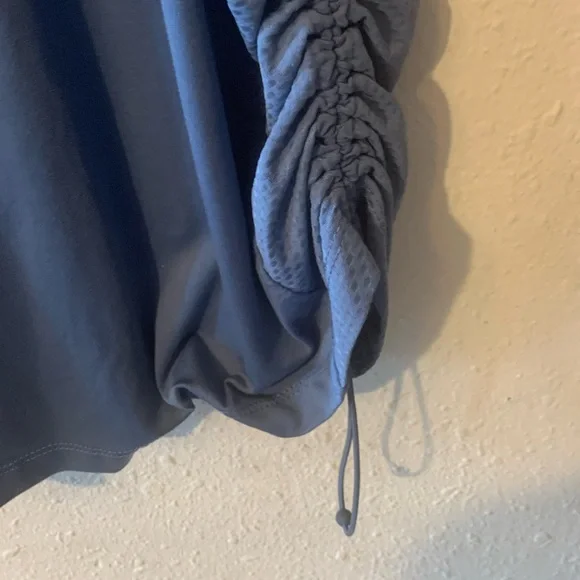 Avia Blue Ruched Sleeveless‎ Tank Top - Picture 3 of 5